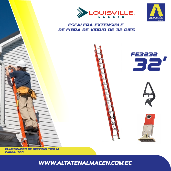 Escalera telescópica Louisville disponible en Ecuador