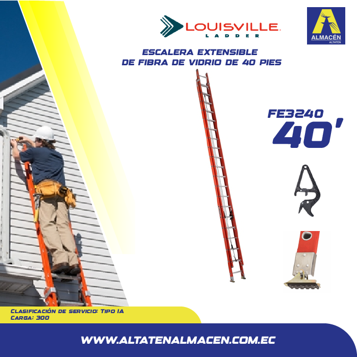 Escalera telescópica Louisville disponible en Ecuador