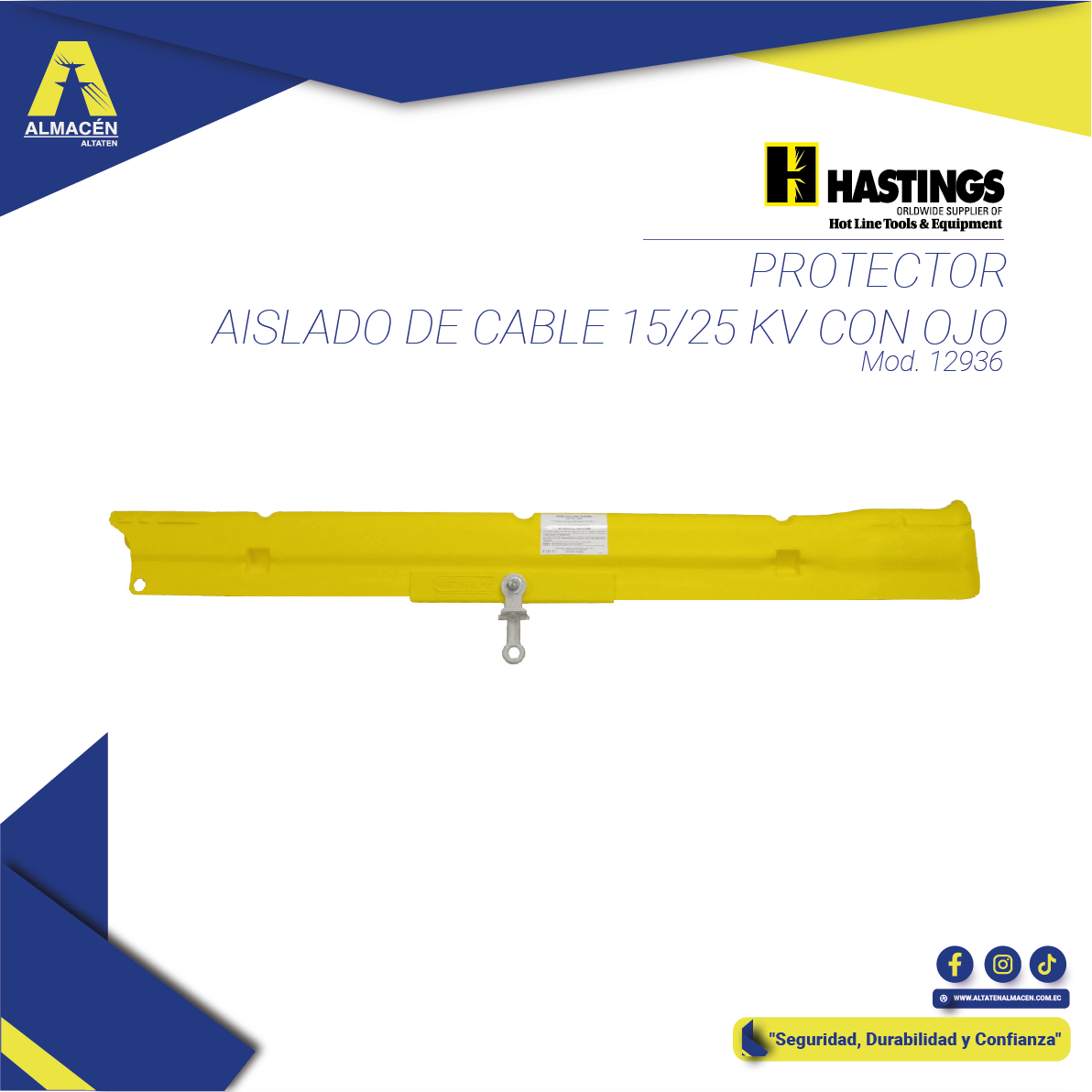 Protector Aislado de Cable 15/25 KV con Ojo 12936 Hastings,