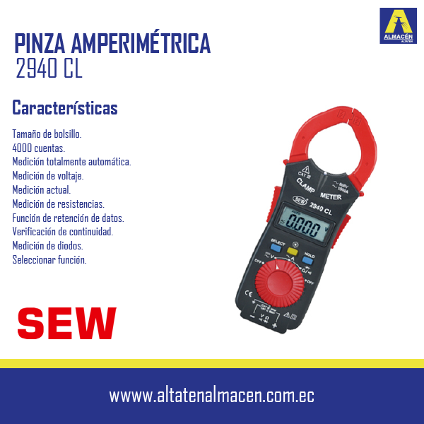 pinza amperimetrica 2940 SEW