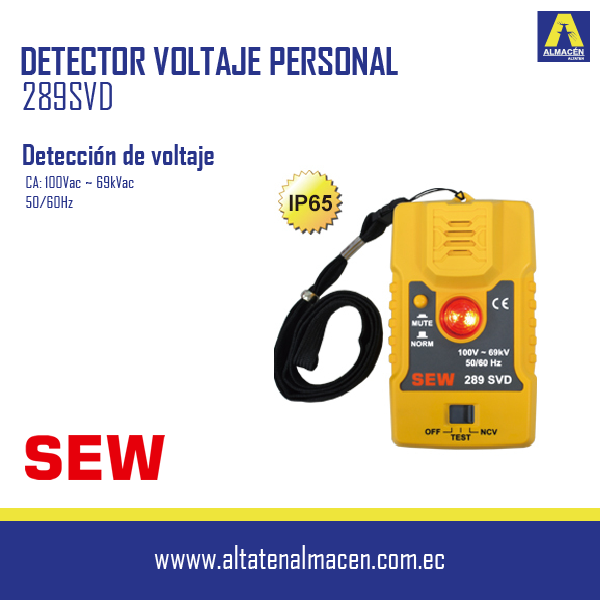 Detección de voltaje CA: 100Vac ~ 69kVac Rango de frecuencia: 50/60Hz