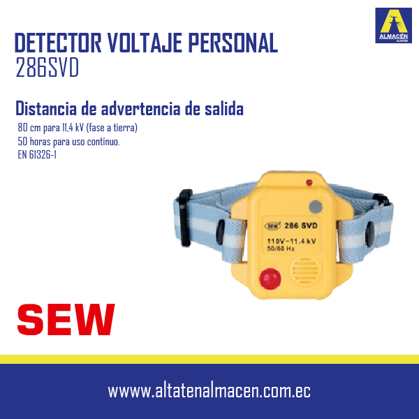 DETECTOR VOLTAJE PERSONAL 11.4KV 286SVD SEW