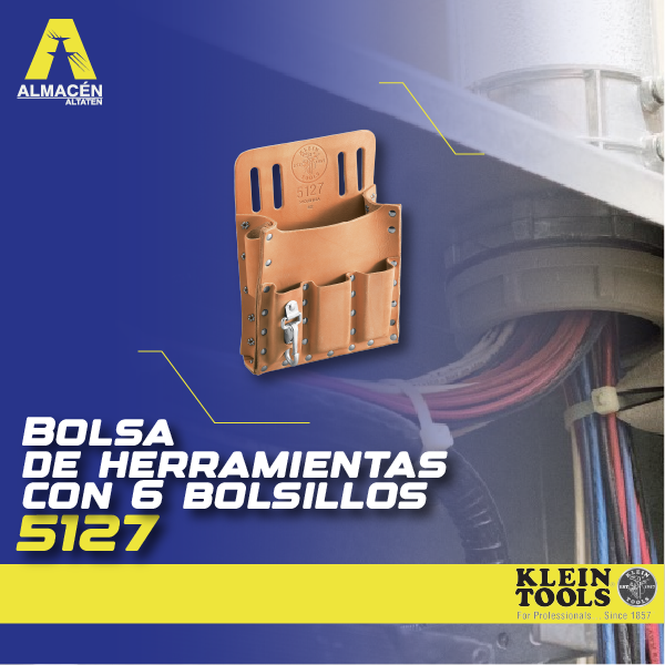 Bolsa de herramientas con 6 bolsillos 5127