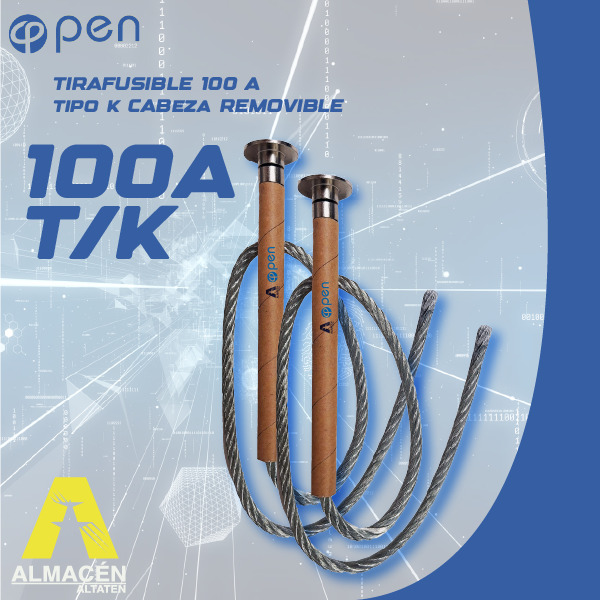 TIRAFUSIBLE 100A K CABEZA REMOVIBLE OPEN ZGUA