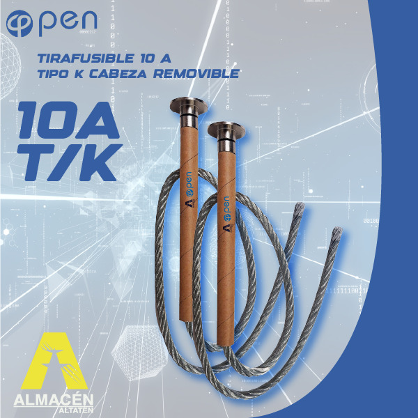 TIRAFUSIBLE 10A K CABEZA REMOVIBLE OPEN ZGUA