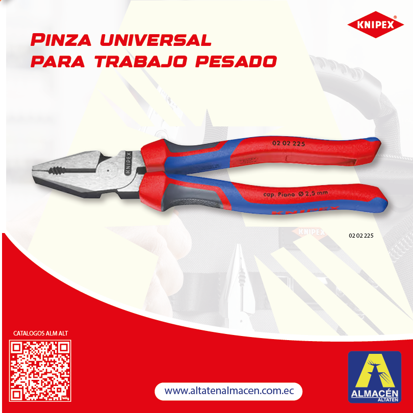 ALICATE UNIVERSAL KNIPEXTEND 02 02 225 KNIPEX