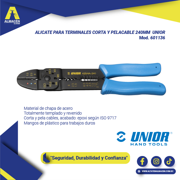 Alicate para terminales