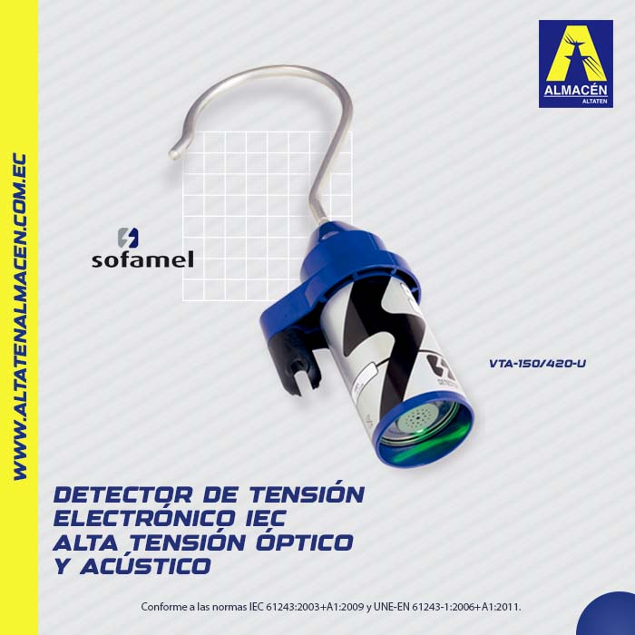 31004 VTA Detector de tensión electrónico IEC - Alta tensión - Óptico y Acústico